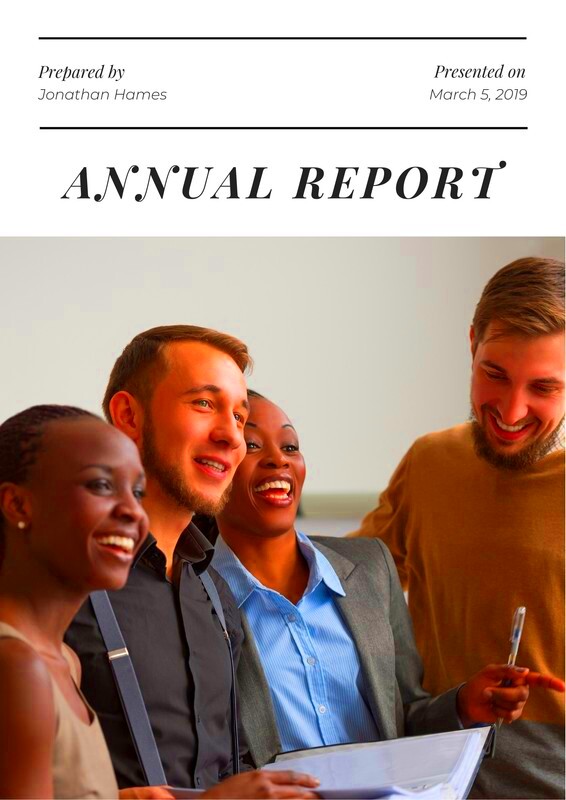 Page 2 Free custom printable annual report templates Canva