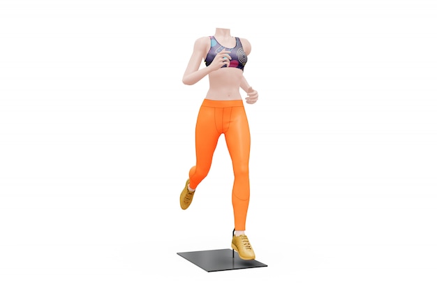 Female Sport Outfit Mock-up Isolated – Free Stock Photo, Download for Free