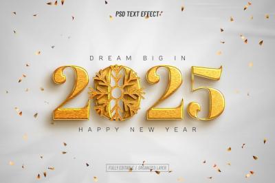 Happy New Year 2025 Text Effect – Free Download