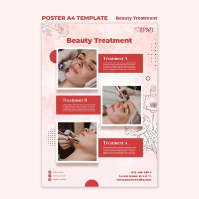 Beauty Treatment Poster Design – Free Download