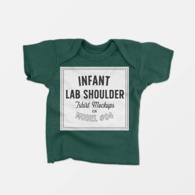 Infant Lap Shoulder T-Shirt Mockup – Free Download