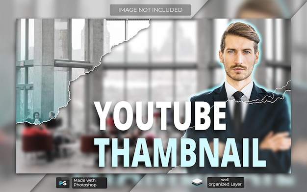 Modern PSD YouTube Thumbnail and Business Web Banner Template – Free Download