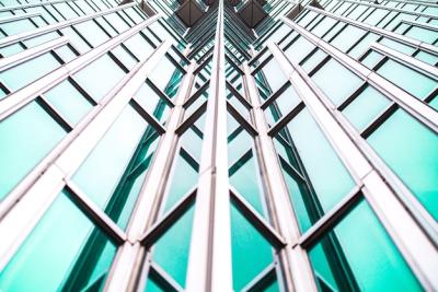 Modern Building Glass Facade: Business Background – Free Download