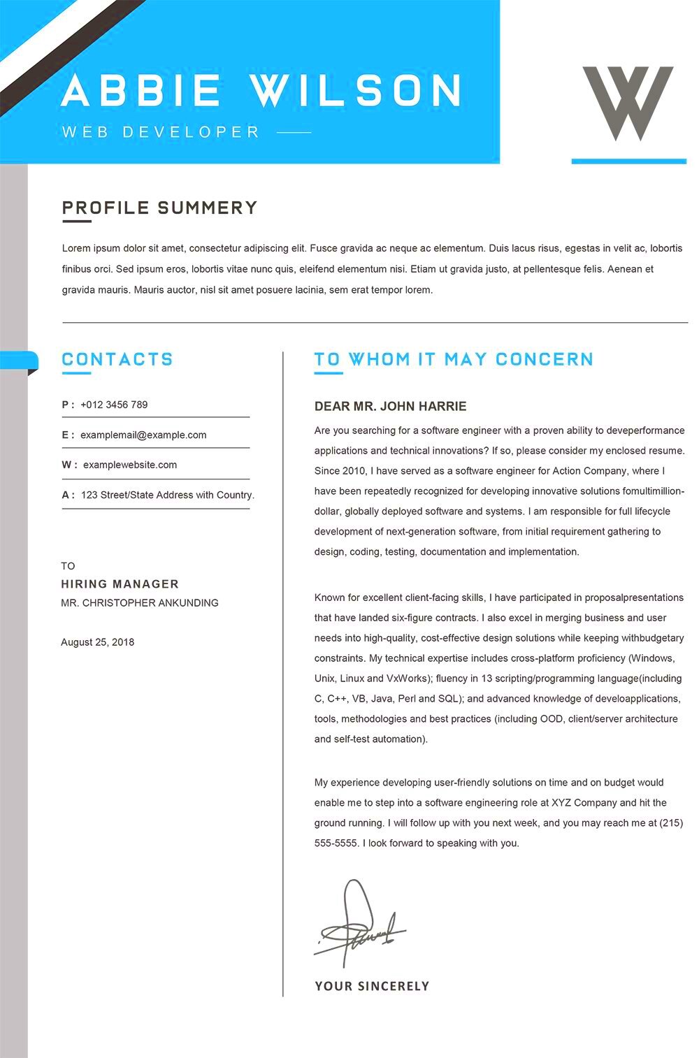 25 cover letter examples Canva Learn