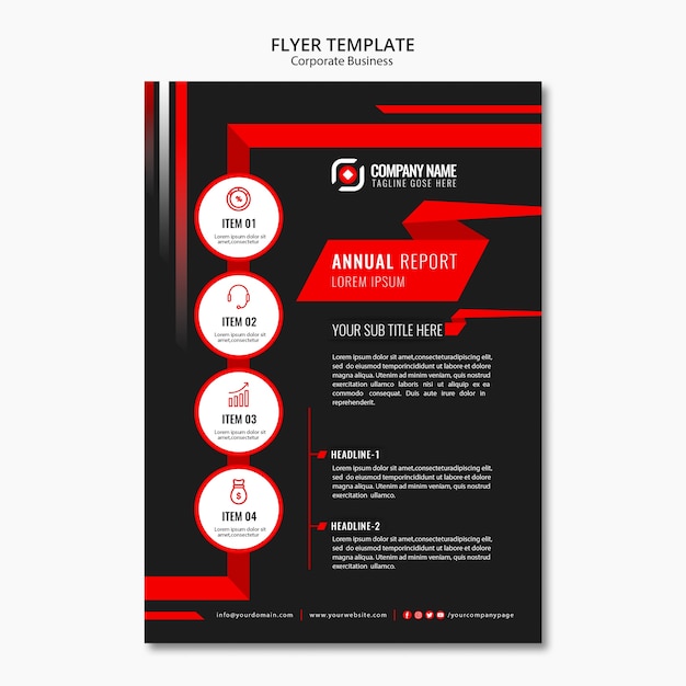 Abstract Business Flyer Template – Free Download for Eye-Catching Designs