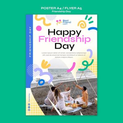 Friendship Day Poster Template – Free Download