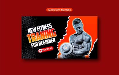 Gym Fitness Sport Training YouTube Thumbnail – Free Download