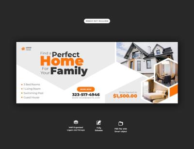 Real Estate House Property Facebook Cover Banner Template – Free Download