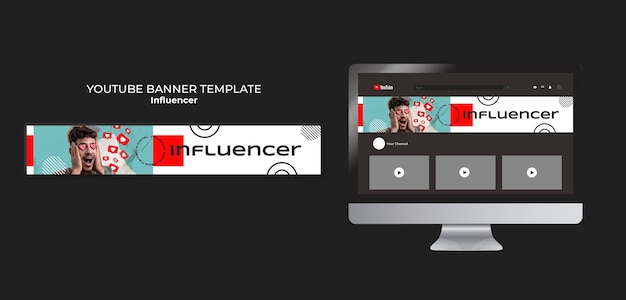 Flat Design Influencer Template – Free to Download