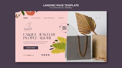 Flat Design E-Commerce Platform Landing Page – Free to Download