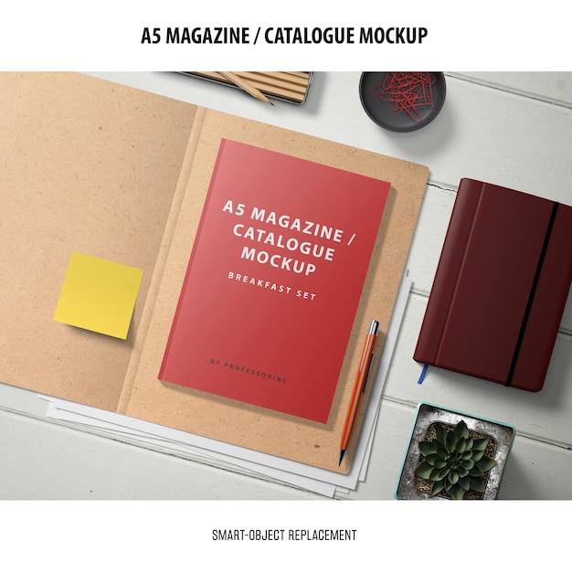 Magazine Catalogue Mockup – Free Stock Photo, Download for Free