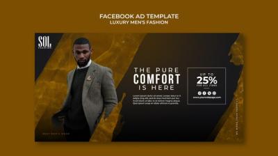 Luxury Men’s Fashion Facebook Template – Free Download