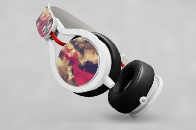 Creative Headphone Mockup – Download Free Stock Photo