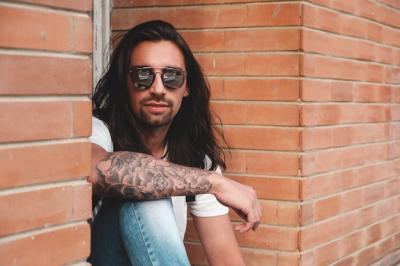 Long-Haired Hipster Model – Free Stock Photo for Download