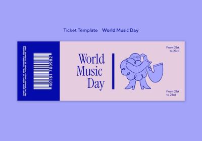 World Music Day Template Design – Free Download