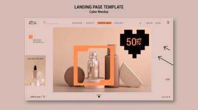 Cyber Monday Landing Page Template – Free to Download