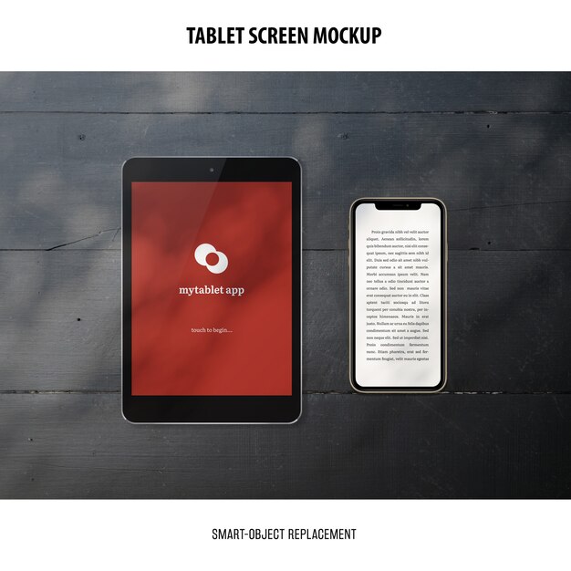 Tablet Screen Mockup – Free Stock Photo for Download