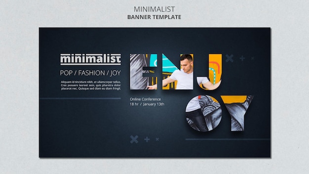 Creative Minimalist Banner Template – Download Free Stock Photo