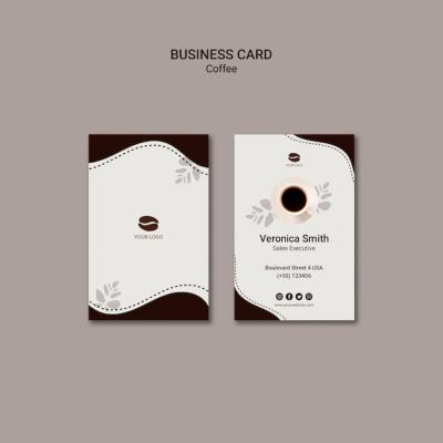 Coffee Drink Business Card Template – Free to Download