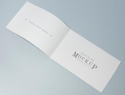 Foldable Card or Brochure Mockup – Download Free Stock Photo