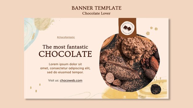 Chocolate Lover Banner Template – Free Download