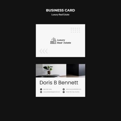 Luxury Real Estate Business Card Template – Free to Download