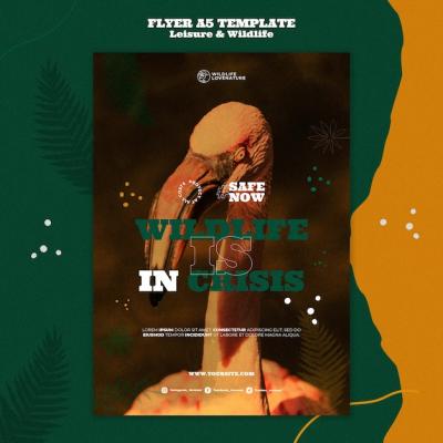 Leisure and Wildlife Vertical Print Template – Free Download