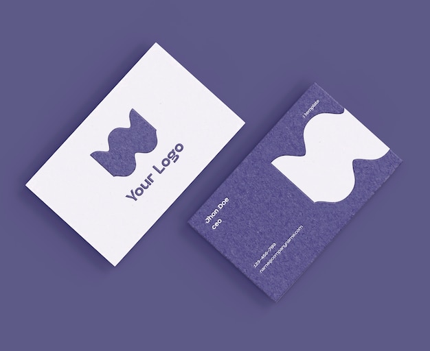 Minimal Business Card Mockup – Free Download