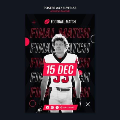 American Football Template Design – Free Download