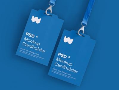 Two Badge Identity Cards Mockup – Free Download