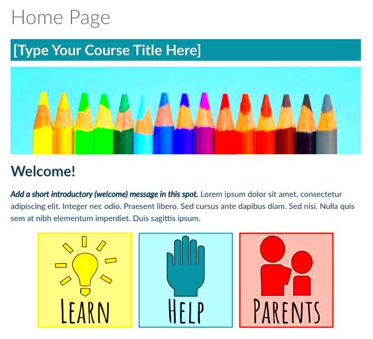 Canvas Templates For Teachers