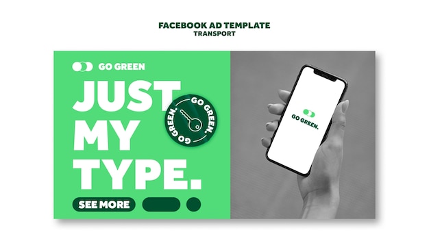 Eco Transportation Facebook Template – Free Download