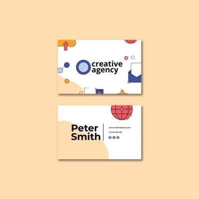 Flat Design Business Card Template – Free Download