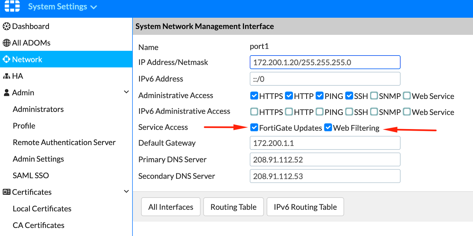 Blog Tcnico FORTINET Configurar FortiManager como Fortiguard Local