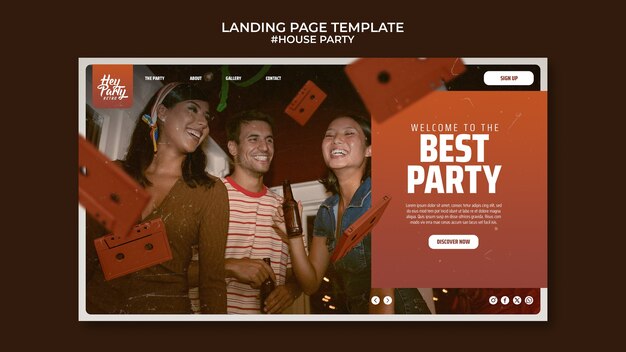 House Party Template Design – Free Download