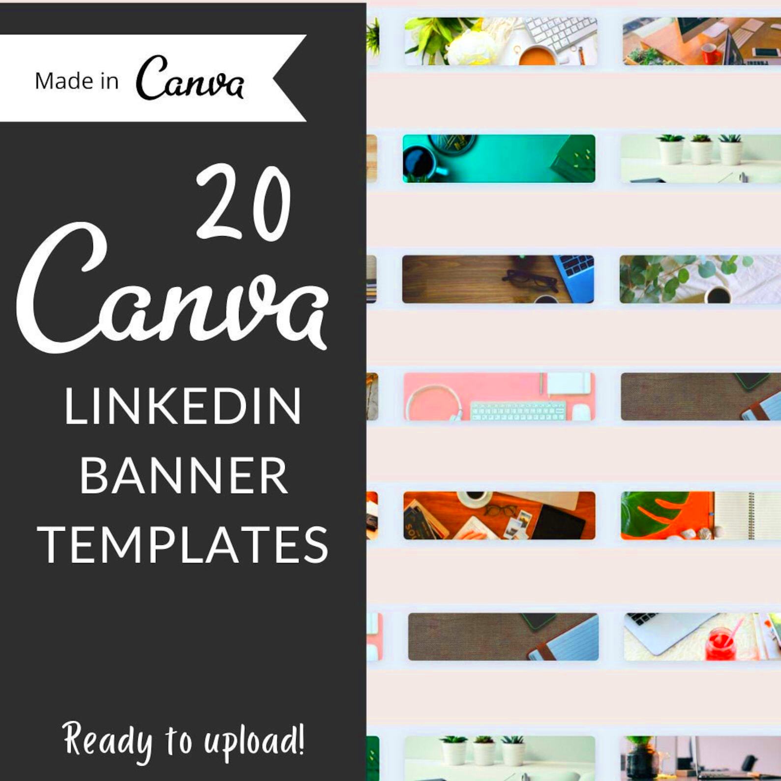 Templates for Canva Linkedin Banner for Office HR Etsy