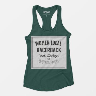 Ideal Racerback Tank Mockup for Women – Free Download