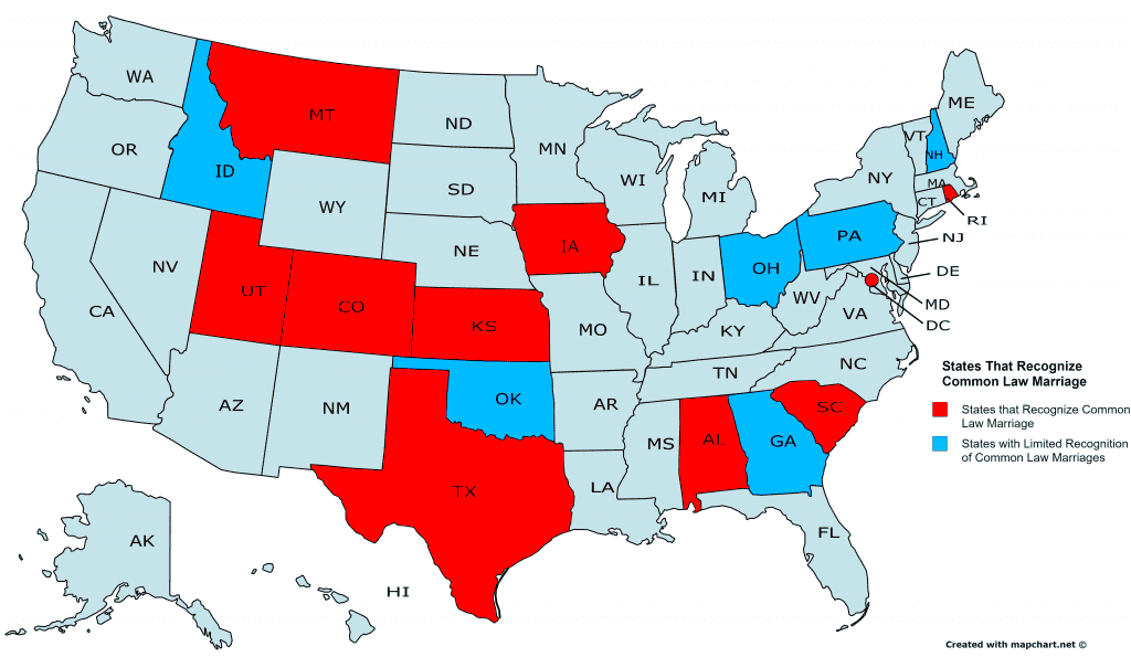 States That Recognize Common Law Marriage