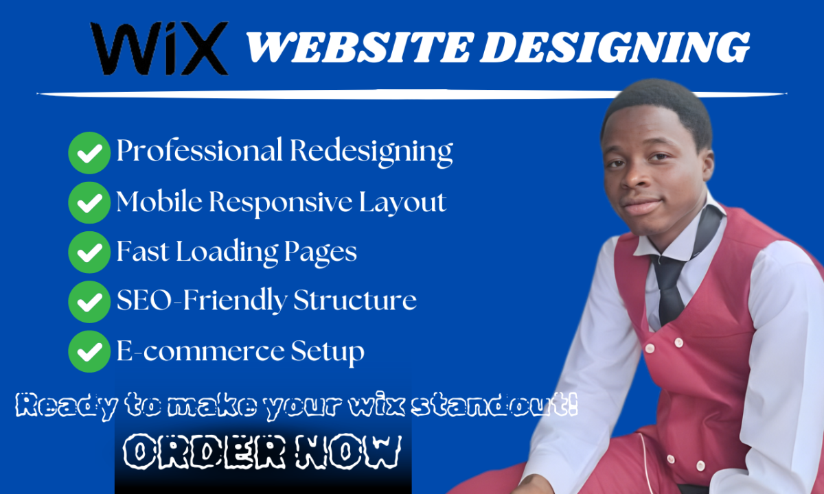 I Will Do Wix Website Redesign, Wix Website Design, and Redesign Wix Website