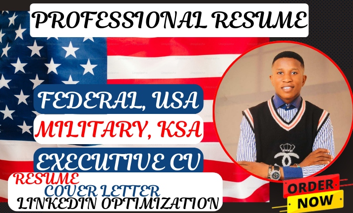 I Will Write a Job Winning Federal, Military, Veteran, KSA USAJOBS, Executive Resume CV