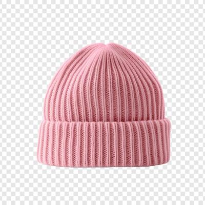 Pink Knitted Hat Isolated on Transparent Background – Free Download