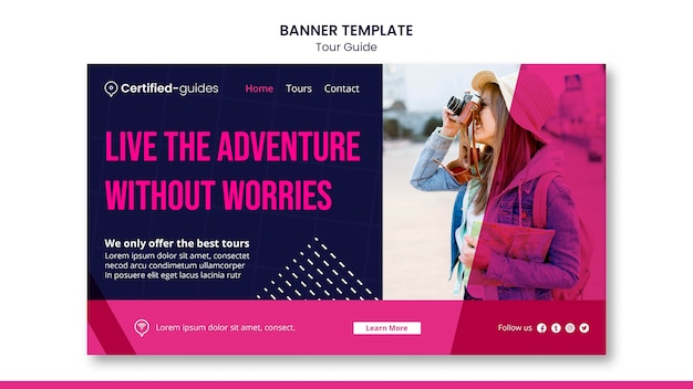 Tour Guide Banner Template for Free Download – Free Stock Photo