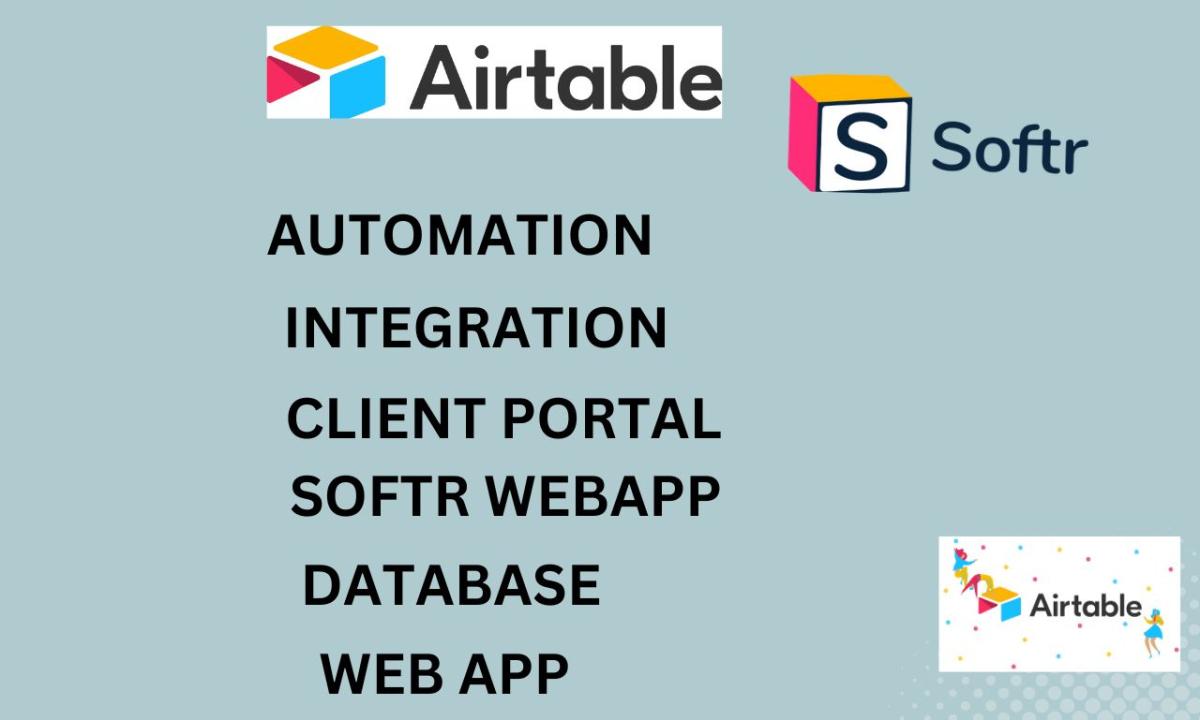 I Will Design Your Airtable Database and Softr Web App with Airtable Automation