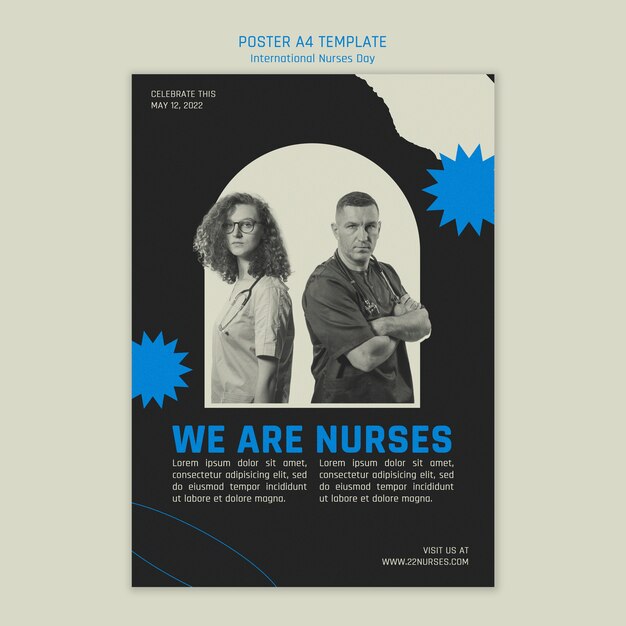 International Nurses Day Poster Template – Free to Download