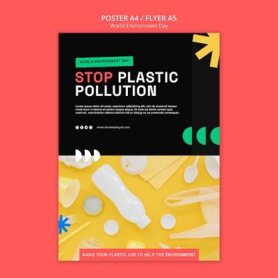 Vertical Poster Template for World Environment Day Celebration – Free to Download