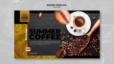 Coffee Shop Template Banner – Download Free Stock Photo