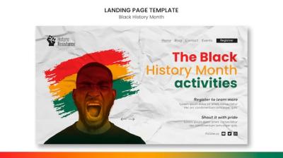 Black History Month Web Template – Free Download, Download Free Stock Photo