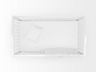 Realistic White Cradle Isolated on White – Free Stock Photo for Download