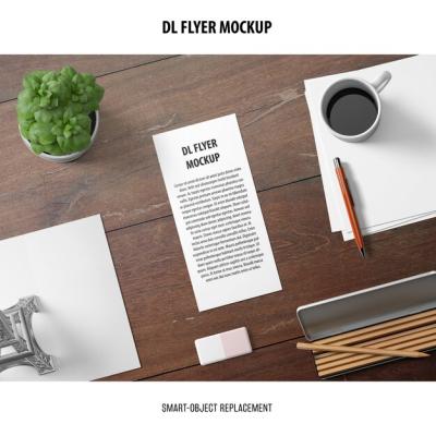 DL Flyer Mockup – Download Free Stock Photo