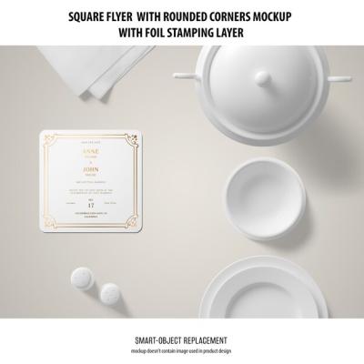 Square Flyer Mockup: Download Free Stock Photo